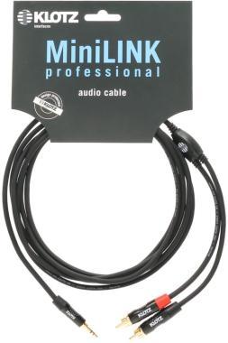 Klotz IM Y-kabel 3,5 mm TRS - 2x RCA, 6m