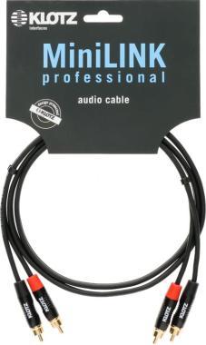Klotz kabel RCA-RCA, 3m, zlacené konektory