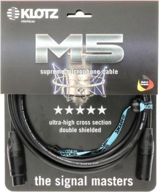 Klotz M5 supreme mikrofonkábel dupla árnyékolással és Klotz XLR-rel - 3m