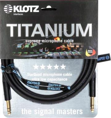 Klotz TITANIUM StarQuad analóg audiokábel Neutrik szimmetrikus fémcsatlakozókkal - 5m