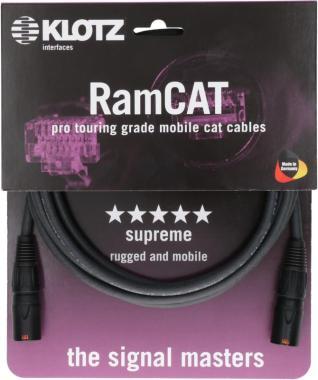 Klotz flexibilis RamCAT hálózati kábel - fekete CAT5e (S/UTP) / etherCON - etherCON - 1m