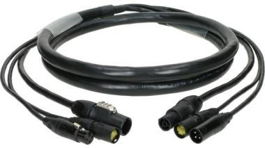 Klotz hibrid kábel etherCON + XLR 3p + powerCON TRUE1 - opcionális teljes IP65 - 30m