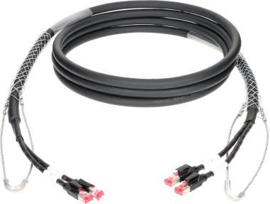 Klotz flexibilis, dupla árnyékolt RamCAT hálózati kábel AWG24 CAT5e / RJ45 - RJ45- 30m