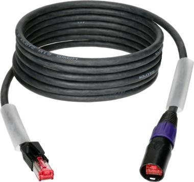 Klotz flexibilis, dupla árnyékolt RamCAT hálózati kábel AWG24 CAT5e / etherCON - RJ45 - 50m