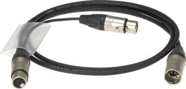 Klotz HD-PowerLink ITC és tie line bemeneti kábel XLR 7p mama - XLR 5p papa, XLR 3p mama - 1,5m