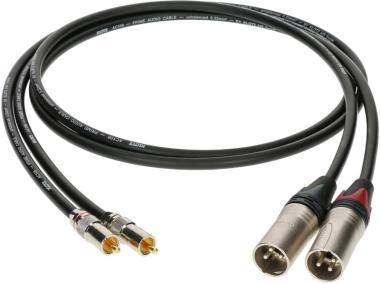 Klotz high-end RCA kábel egyenes RCA és XLR dugókkal - 10m