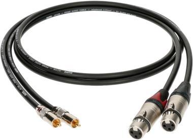 Klotz high-end RCA kábel egyenes RCA és XLR dugókkal - 10m