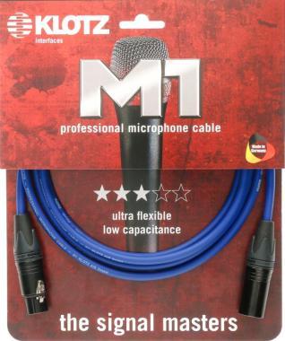 Klotz M1 pro mikrofon kábel XLR 3p mama/papa fekete Neutrik csatlakozók - 10m