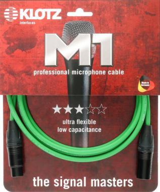 Klotz M1 pro mikrofonkábel XLR 3p mama/papa fekete Neutrik csatlakozók - 3m