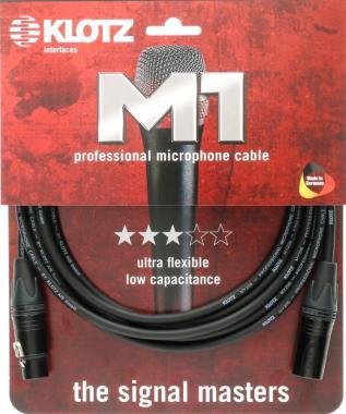Klotz M1 pro mikrofonkábel XLR 3p mama/papa Neutrik csatlakozók - 1,5m