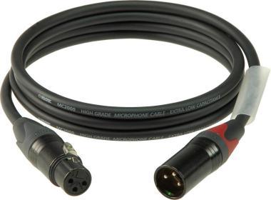 Klotz M2 mikrofonkábel színkódolással XLR 3p mama/papa fekete Neutrik csatlakozók - 2m