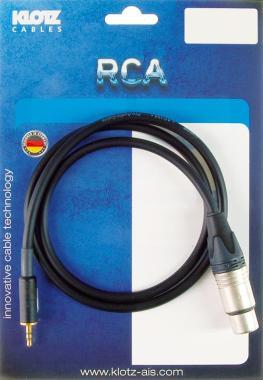 Klotz kabel XLR samice - mini Jack, 3m