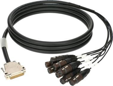 Klotz TASCAM D-Sub 25p papa - 8 x XLR 3p mama 8 csatornás analóg loom - IN - szimmetrikus - 5m