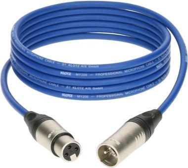 Klotz M1 pro mikrofon kábel XLR 3p mama/papa nikkel Klotz csatlakozók - 20m