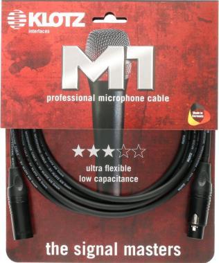 Klotz M1 pro mikrofonkábel XLR 3p mama/papa Klotz csatlakozók - 7,5m