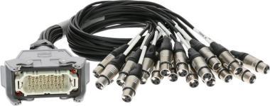 Klotz RMP-24 XLR kabel - 20x XLR samice, analogový fanout, PVC, 1,2m