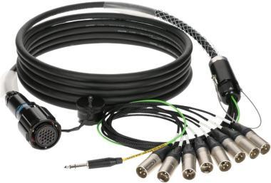 Klotz RMP-8 XLR kabel - 8x XLR samec, digitální fanout, PVC, 15m