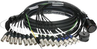 Klotz kabel RMP 54p, 12x XLR samice, 4x XLR samice, digitální fanout, PVC, 15m