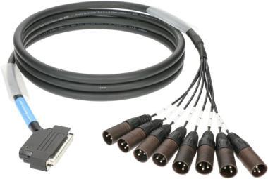 Klotz LAWO D-Sub 37p mama, pipa- 8 x XLR 3p papa 8 csatornás analóg loom - OUT - szimmetrikus - 3m