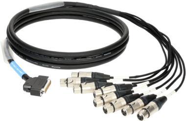 Klotz LAWO D-Sub 25p papa, pipa - 8 x XLR 3p mama 8 csatornás digitális loom - in - 4m