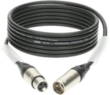 Klotz M1 mikrofonkábel nagy kiszerelésben (10 db) XLR 3p mama/papa Klotz csatlakozók - 2m