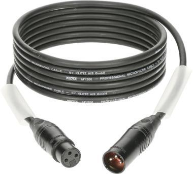 Klotz M1 mikrofonkábel nagy kiszerelésben (10 db) XLR 3p mama/papa Klotz csatlakozók - 10m