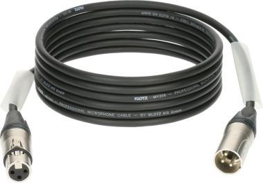 Klotz M1 mikrofonkábel nagy kiszerelésben (10 db) XLR 3p mama/papa Neutrik csatlakozók - 3m