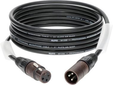 Klotz M1 mikrofonkábel nagy kiszerelésben (10 db) XLR 3p mama/papa Neutrik csatlakozók - 10m