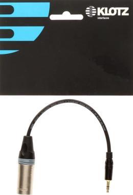 Klotz XLR adaptér kabel 3p - 3,5 mm mini Jack - 0,2m