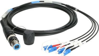 Klotz opticalCON QUAD - 4x SC/UPC breakout kábel FiberLink - single-mode OS2 - 5m