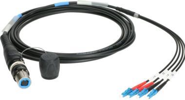 Klotz opticalCON QUAD - 4x LC/UPC breakout kábel FiberLink - single-mode OS2 - 3m