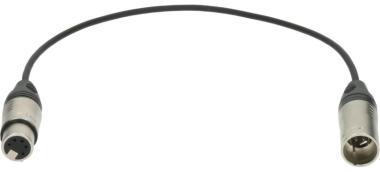 Klotz patch kabel DMX, XLR 5p, nikel, 0,3m