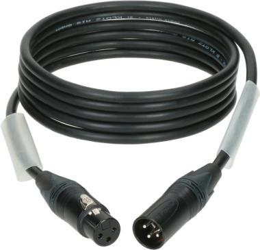 Klotz OT234YS alacsony veszteségű AES és DMX kábel XLR 3p mama/papa fekete Neutrik csatlakozó - 15m