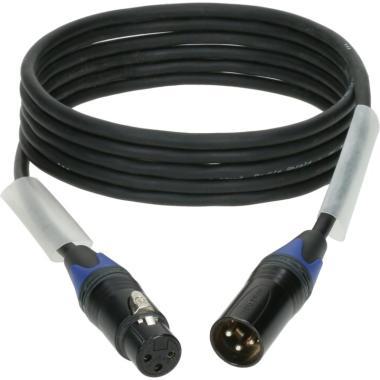 Klotz OT206YS dupla árnyékolt AES és DMX kábel XLR 3p mama/papa fekete Neutrik csatlakozó - 1,5m