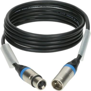 Klotz OT234YS alacsony veszteségű AES és DMX kábel XLR 3p mama/papa nikkel Klotz csatlakozók - 1,5m
