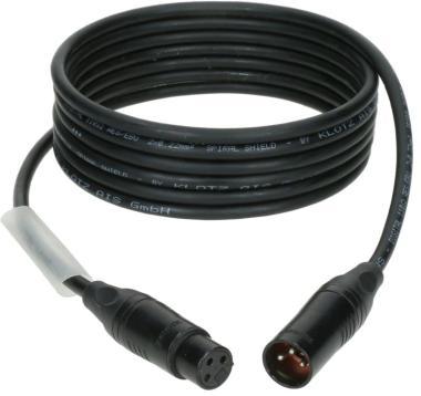 Klotz OT2000 ultra flexibilis AES és DMX kábel XLR 3p mama/papa fekete Klotz csatlakozók - 20m
