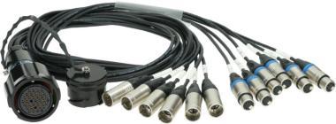 Klotz OT1000 - RMP 37p mama - 6x XLR 5p mama / 6x XLR 5p papa 12-cs. - DMX fanout - PVC - 1,2m