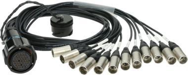 Klotz OT1000 - RMP 37p mama - 12x XLR 5p papa 12-cs. - DMX fanout - PVC - 1,2m