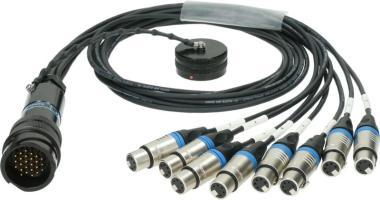 Klotz OT1000 - RMP 25p papa - 8x XLR 5p mama 8-cs. - DMX fanout - PVC - 1,2m