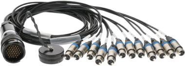 Klotz RMP-12 XLR kabel - 12x XLR 3p, digitální fanout, PVC, 1,2m