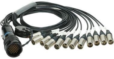 Klotz OT1000 - RMP 54p papa - 12x XLR papa / 4x XLR mama 16-cs. - digitális fanout - PVC - 1,2m