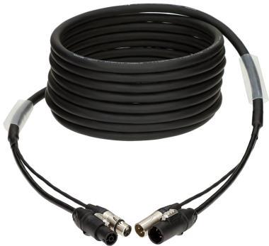 Klotz DMX és táp 3G2.5 hibrid kábel XLR 3p + powerCON TRUE1 - 10m