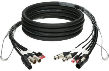 Klotz CAT5e és audió és táp 3G2.5 hibrid kábel 2 x RJ45 + 2 x XLR 3p + powerCON TRUE1 - 70m