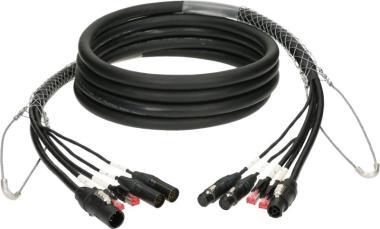 Klotz CAT5e és DMX és táp 3G2.5 hibrid kábel 2 x RJ45 + 2 x XLR 5p + powerCON TRUE1 - 80m