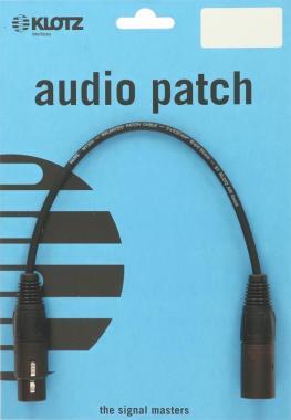Klotz patch kabel - symetrický, Neutrik XLR, 0,6m