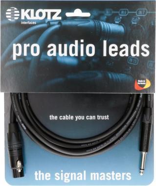 Klotz pro analóg audiokábel - aszimmetrikus Neutrik XLR - aszimmetrikus Jack - 10m