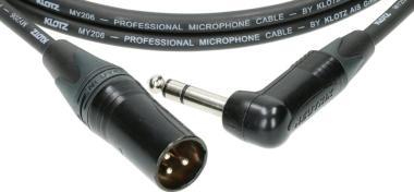 Klotz pro analóg audiokábel - szimmetrikus, Neutrik XLR papa - szimmetrikus pipa Jack - 3m