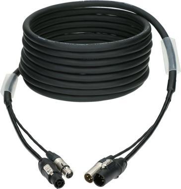 Klotz DMX és táp 3G1.5 hibrid kábel XLR 3p + powerCON TRUE1