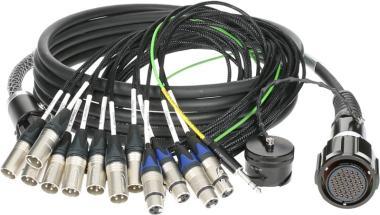 Klotz PolyLIVE - RMP 37p mama - 8x XLR papa / 4x XLR mama 12-cs. analóg fanout - PVC - 20m