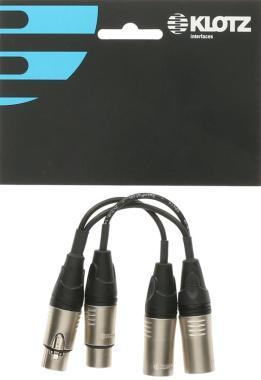 Klotz XLR adaptér kabel, 0,2m